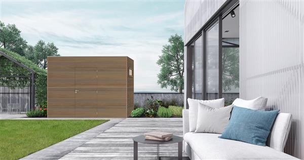 Grote foto maatwerk strak modern houten tuinhuis vik tuin en terras tuinhuisjes en blokhutten