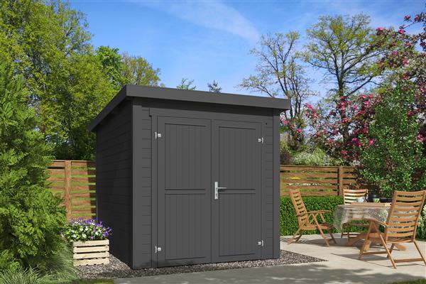 Grote foto blokhut sara 200x200 onbehandeld vuren tuin en terras tuinhuisjes en blokhutten