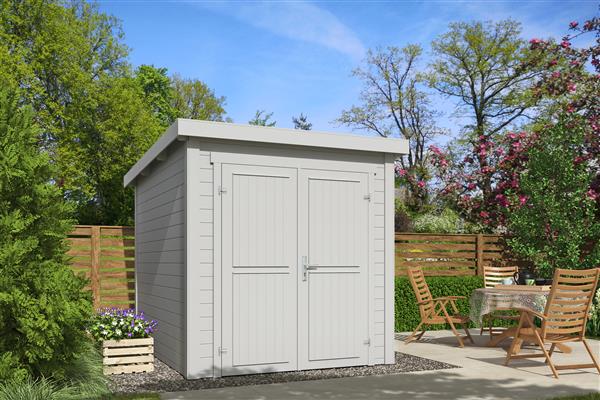 Grote foto blokhut sara 200x200 onbehandeld vuren tuin en terras tuinhuisjes en blokhutten