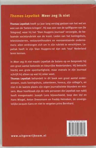 Grote foto meer zeg ik niet boeken overige boeken