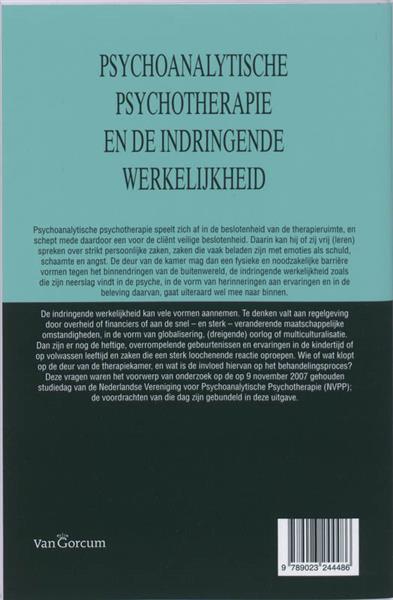Grote foto psychoanalytische psychotherapie en de indringende werkelijkheid boeken psychologie