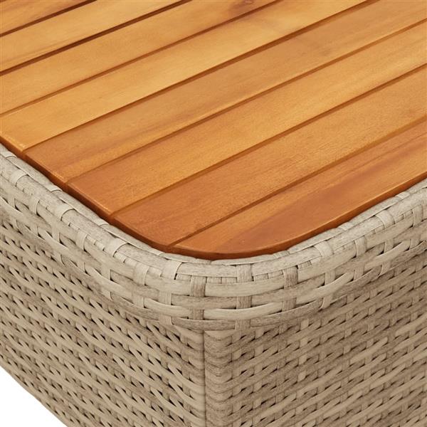 Grote foto vidaxl 2 delige tuinset met kussens poly rattan beige tuin en terras tuinmeubelen