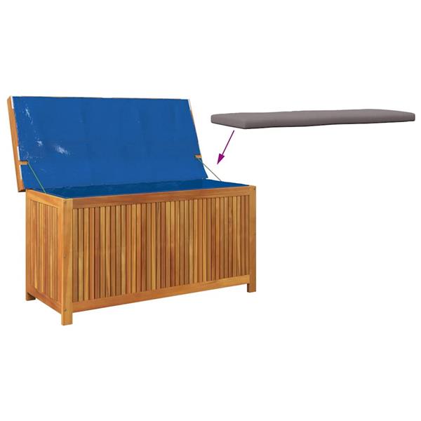 Grote foto vidaxl opbergbox voor buiten 113x50x60 5 cm massief acaciahout tuin en terras overige tuin en terras