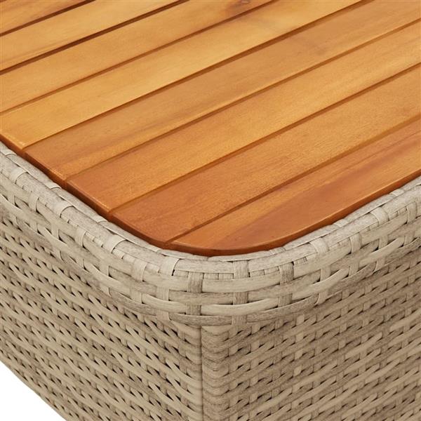 Grote foto vidaxl 2 delige tuinset met kussens poly rattan beige tuin en terras tuinmeubelen
