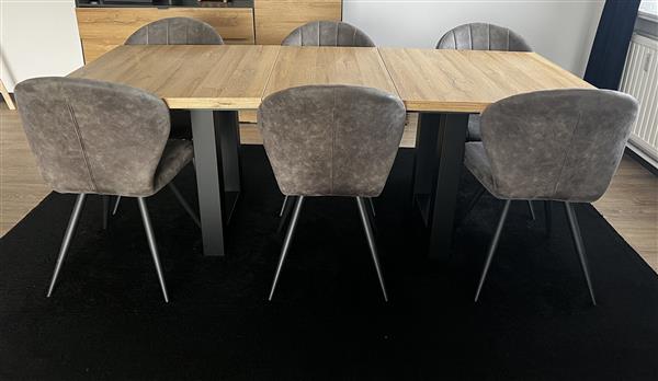 Grote foto eettafel met 6 stoelen huis en inrichting eettafels
