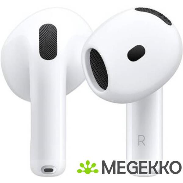 Grote foto apple airpods 4e generatie met actieve ruisonderdrukking in ear kleur wit audio tv en foto koptelefoons