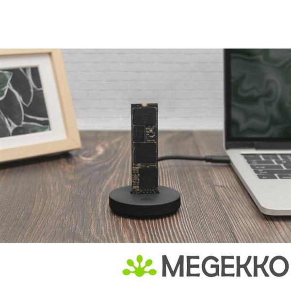 Grote foto digitus da 71547 usb c 3.2 dock voor m.2 nvme ssd computers en software harde schijven