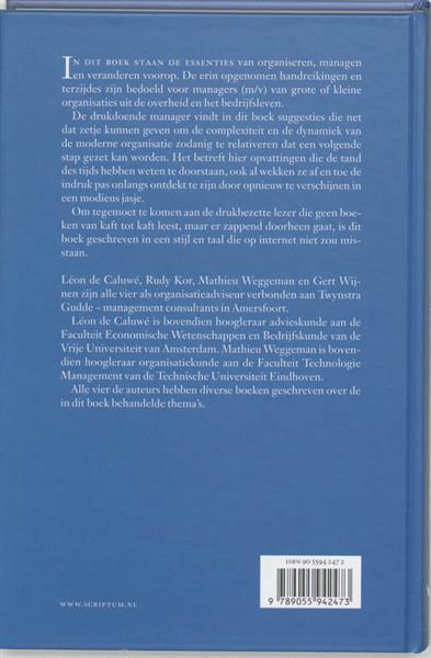 Grote foto essenties van organiseren managen en veranderen boeken overige boeken