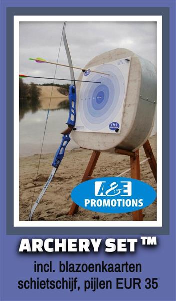 Grote foto boogschiet sets verhuur blazoenkaart sport en fitness overige sport en fitness