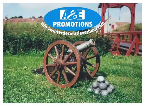 Grote foto kanon replica verhuur romeinse rijk props genk diversen versiering