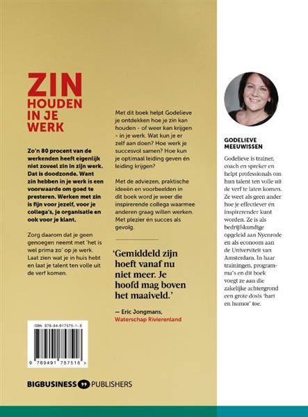 Grote foto zin houden in je werk boeken overige boeken