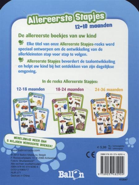 Grote foto dieren 12 18 maanden allereerste stapjes boeken jeugd 13 jaar en ouder