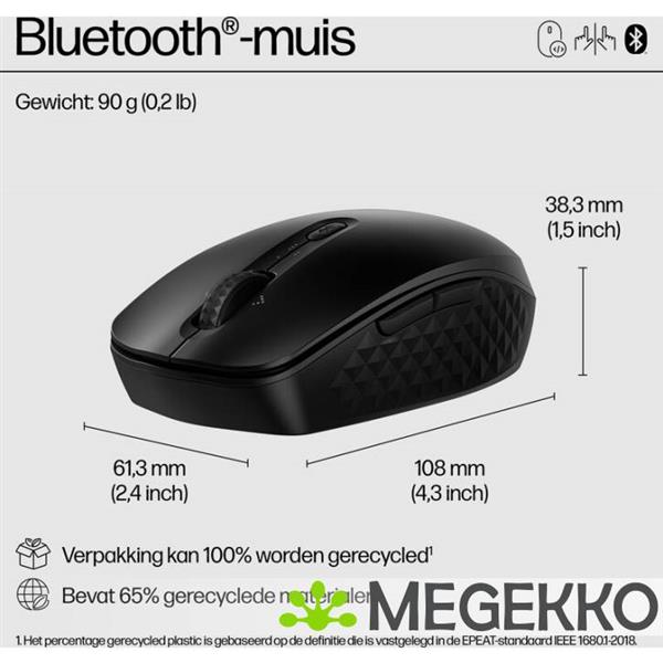 Grote foto hp 425 programmable bluetooth mouse computers en software overige computers en software