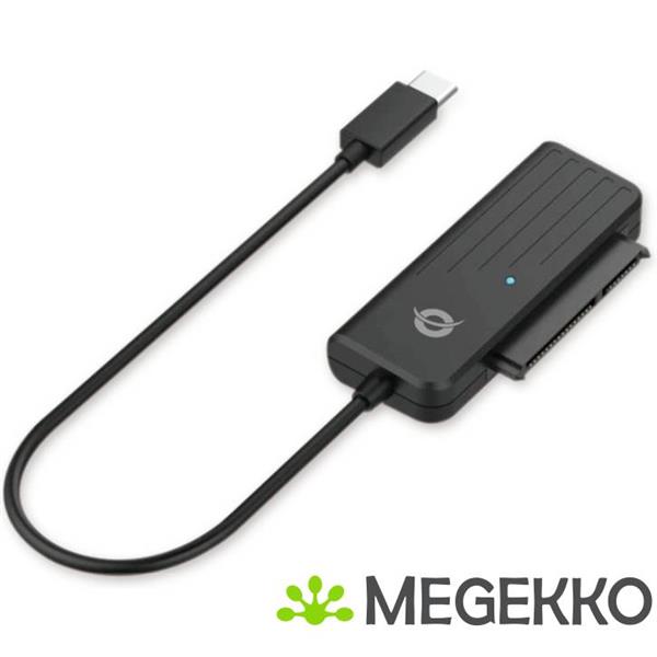 Grote foto conceptronic abby02b kabeladapter verloopstukje usb c sata zwart computers en software harde schijven