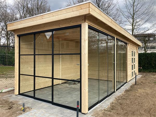 Grote foto topvision bosuil 300 x 300 en luifel 300 cm tuin en terras tuinhuisjes en blokhutten