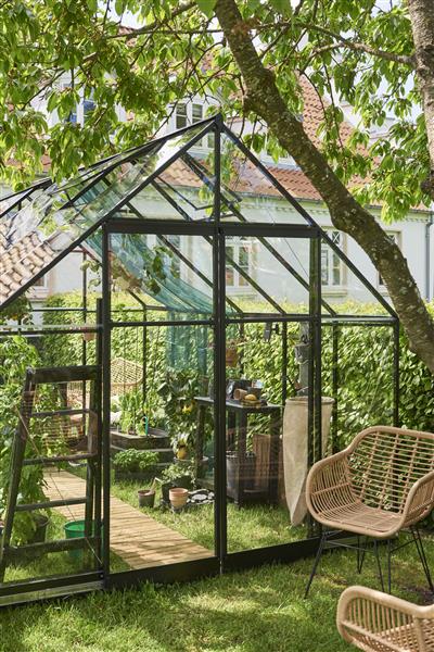 Grote foto nieuw qube 812 zwart gecoat tuin en terras kassen en kweekspullen