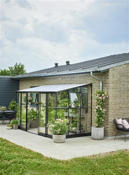 Grote foto muurkas qube lt 612 zwart 188 x 374 x 230 cm tuin en terras kassen en kweekspullen