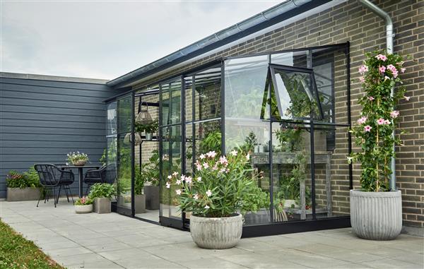 Grote foto muurkas qube lt 612 zwart 188 x 374 x 230 cm tuin en terras kassen en kweekspullen