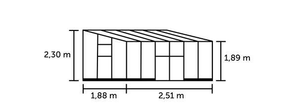 Grote foto muurkas qube lt 612 zwart 188 x 374 x 230 cm tuin en terras kassen en kweekspullen
