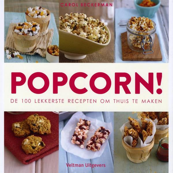 Grote foto popcorn boeken kookboeken
