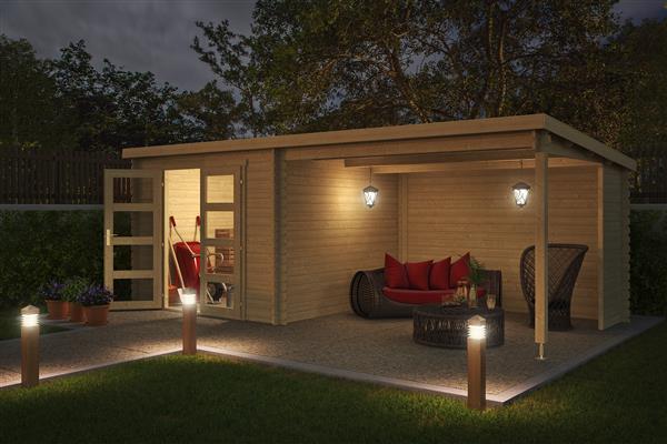 Grote foto blokhut met overkapping manuel 600x275 tuin en terras tuinhuisjes en blokhutten