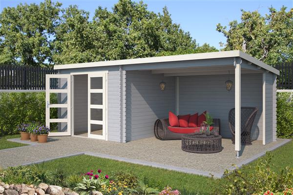 Grote foto blokhut met overkapping manuel 600x275 tuin en terras tuinhuisjes en blokhutten