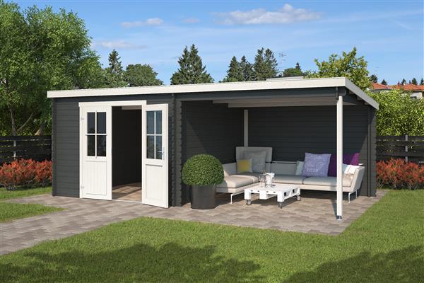 Grote foto blokhut met overkapping orlando 581x292 tuin en terras tuinhuisjes en blokhutten
