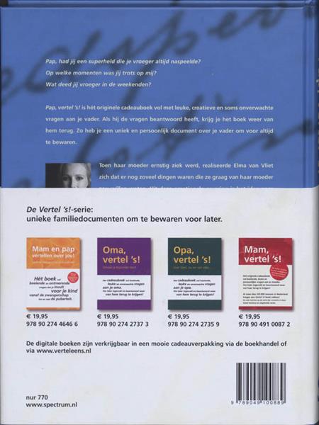 Grote foto pap vertel vertel eens boeken psychologie