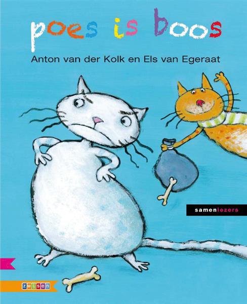 Grote foto poes is boos samenlezers boeken jeugd 13 jaar en ouder