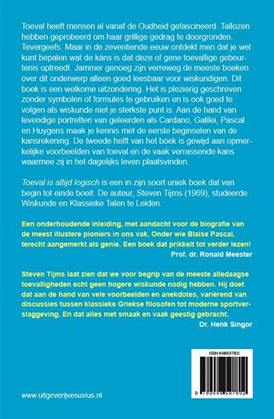 Grote foto toeval is altijd logisch boeken wetenschap
