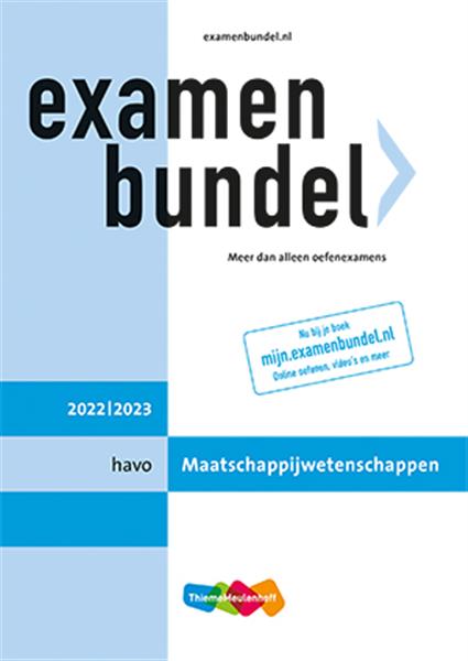 Grote foto examenbundel havo maatschappijwetenschappen 2022 2023 boeken overige boeken