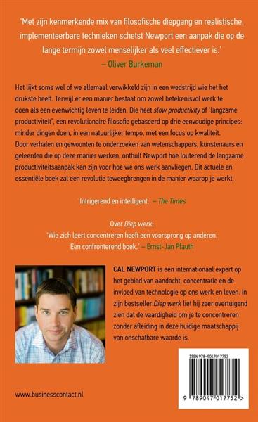 Grote foto slow productivity boeken psychologie