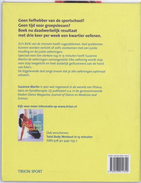 Grote foto een sterkere rug in 15 minuten tirion sport boeken hobby en vrije tijd