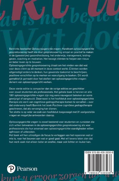 Grote foto oplossingsgerichte vragen boeken psychologie