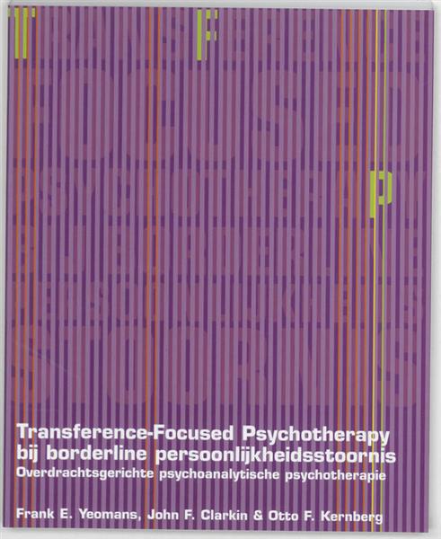 Grote foto transference focused psychotherapy bij borderline persoonlijkheidsstoornis boeken psychologie
