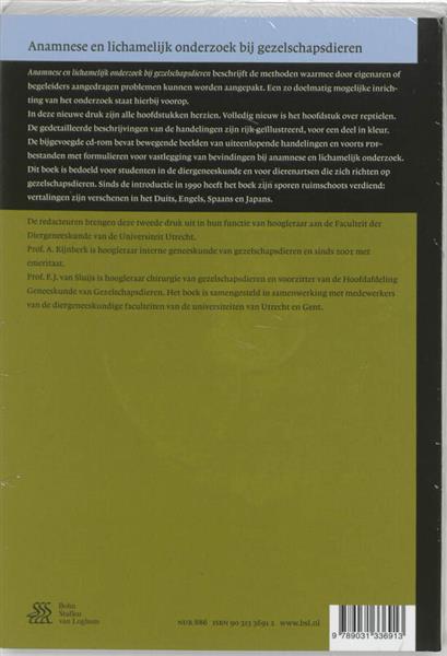 Grote foto anamnese lichamelijk onderzoek gezelschapsdieren boeken wetenschap