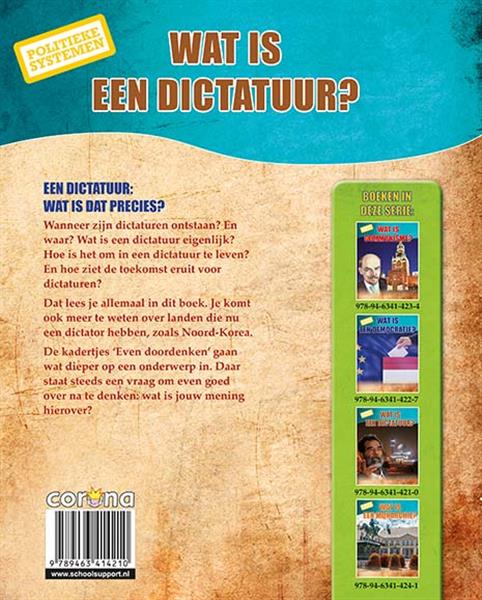Grote foto wat is een dictatuur politieke systemen boeken jeugd 13 jaar en ouder