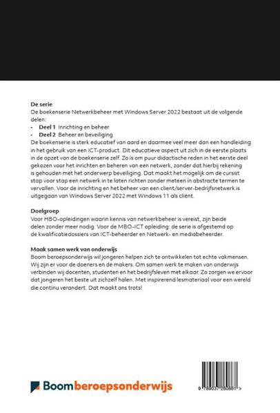 Grote foto netwerkbeheer met windows server 2022 1 inrichting en beheer boeken overige boeken