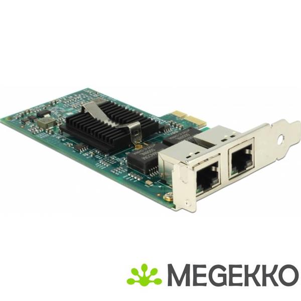 Grote foto delock 89944 pci express x1 kaart 2 x rj45 gigabit lan i82576 computers en software netwerkkaarten routers en switches