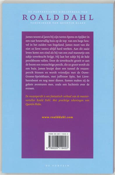 Grote foto de reuzenperzik de fantastische bibliotheek van roald dahl 1 boeken jeugd 13 jaar en ouder