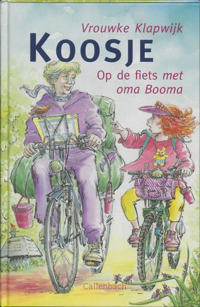 Grote foto koosje op de fiets met oma booma boeken jeugd 13 jaar en ouder
