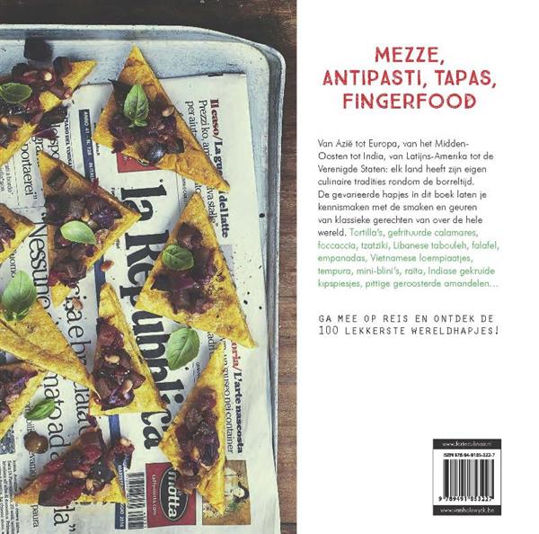 Grote foto wereldhapjes om te delen boeken kookboeken