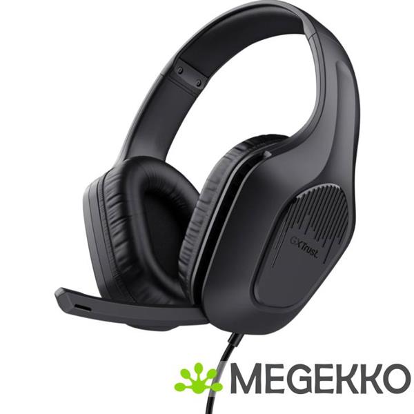 Grote foto trust gxt 415 zirox bedrade gaming headset zwart audio tv en foto koptelefoons