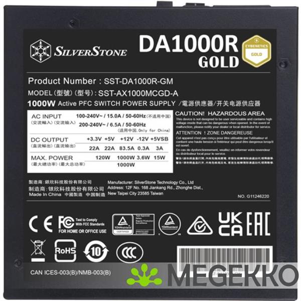 Grote foto silverstone sst da1000r gm 1000w computers en software overige