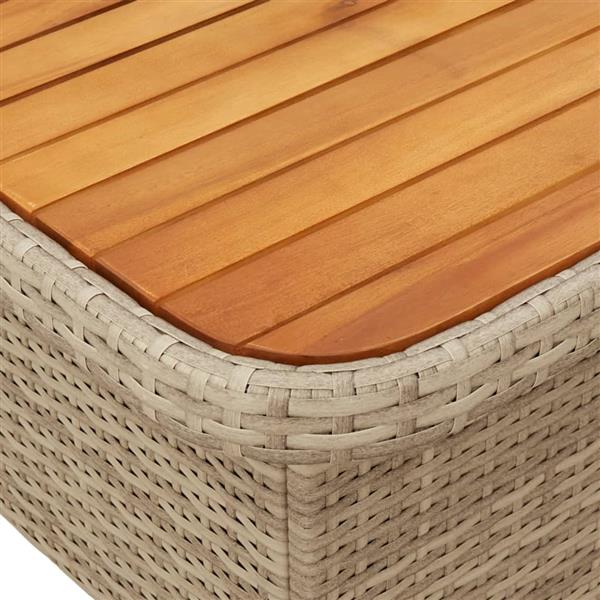 Grote foto vidaxl 2 delige tuinset met kussens poly rattan beige tuin en terras tuinmeubelen