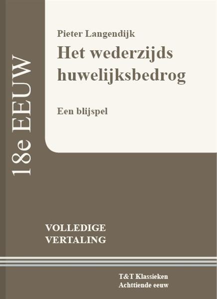 Grote foto het wederzijds huwelijksbedrog t t klassieken boeken overige boeken
