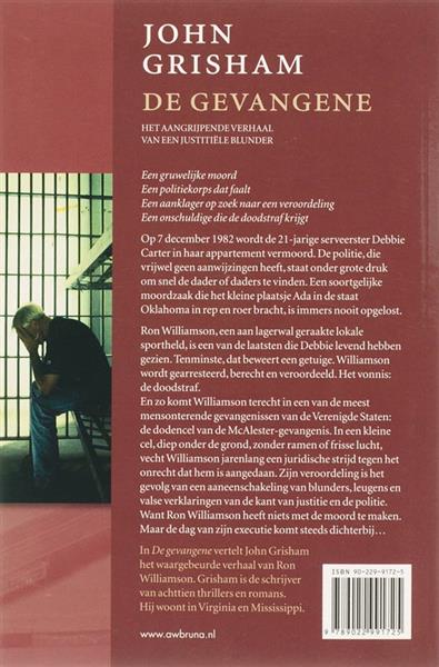 Grote foto de gevangene boeken thrillers