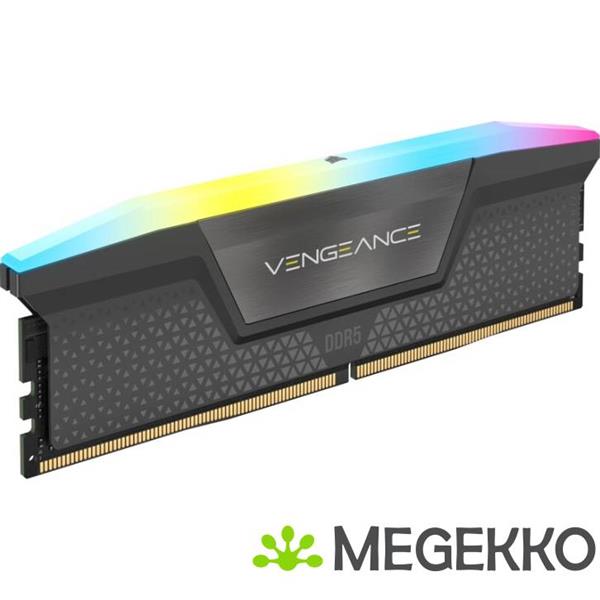 Grote foto corsair vengeance rgb cmh64gx5m4b6000c36 geheugenmodule 64 gb 4 x 16 gb ddr5 6000 mhz computers en software overige computers en software