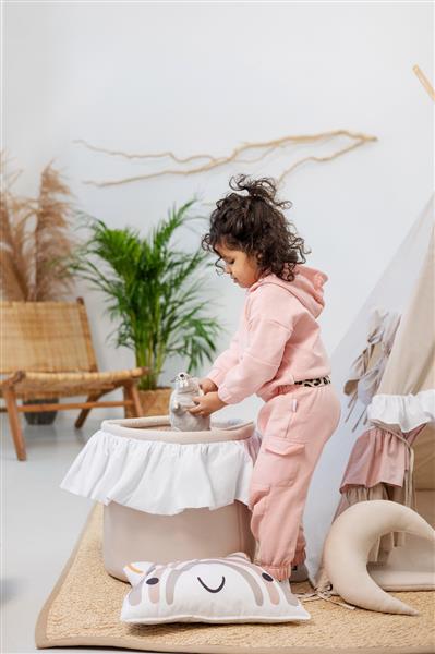 Grote foto set xxl tipi tent cute frills met accessoires xxl set tipi tent speelmat 4 kussens speelmand kinderen en baby overige