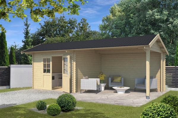 Grote foto blokhut met overkapping maribel 680x300 tuin en terras tuinhuisjes en blokhutten